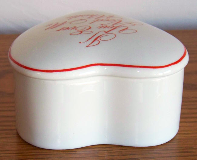Heart Shaped Ceramic Treasure Box