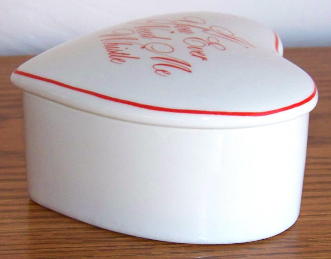Heart Shaped Ceramic Treasure Box