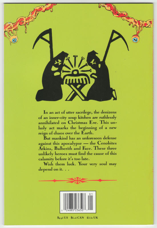 Clive Barkers Hellraiser Dark Holiday Special back cover