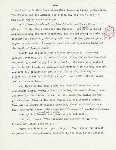 Kelly Freas artwork Heretic In A Balloon manuscript page 4