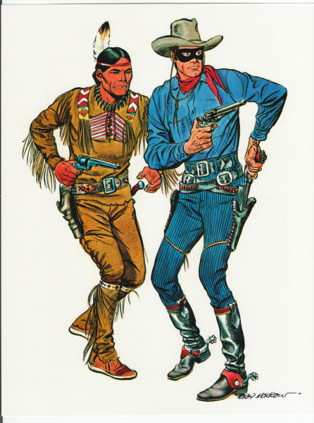 Gray Morrow Heroes Portfolio Lone Ranger Tonto