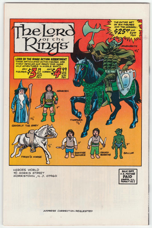 The Heroes World Catalog #1 back cover