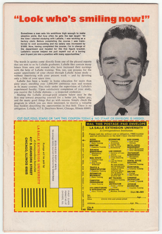 Hero For Hire #11 back cover