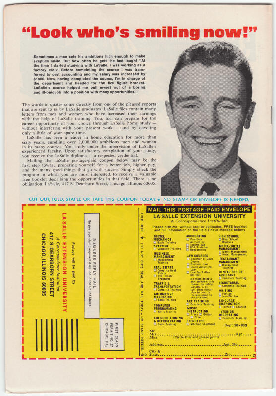 Hero For Hire #12 back cover