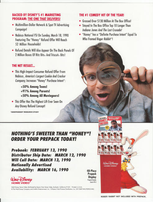 Honey I Shrunk The Kids VHS Promo Pack