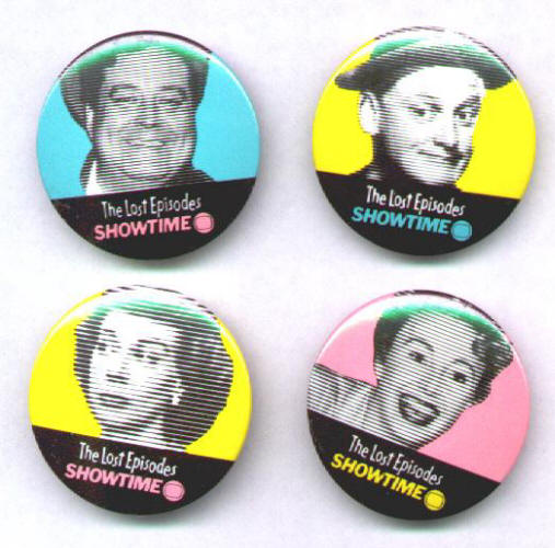The Honeymooners Lost Episodes Showtime Button Set
