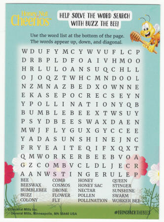 Honey Nut Cheerios Activity Card