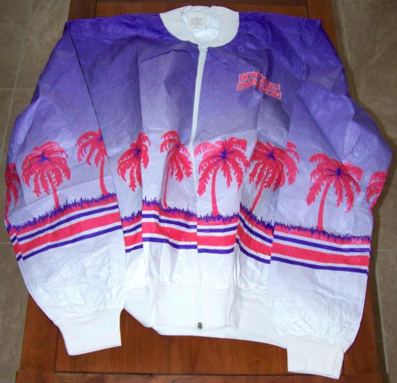 1991 Honolulu Marathon Tyvek Jacket front