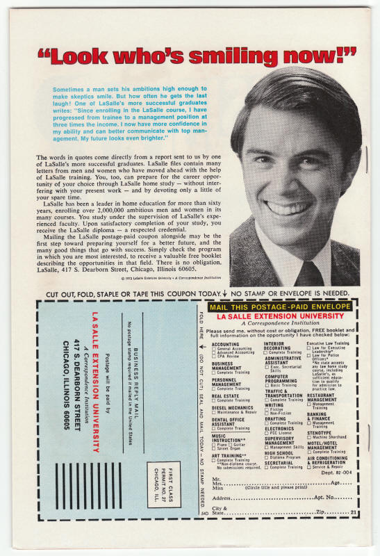 Howard The Duck #7 back cover