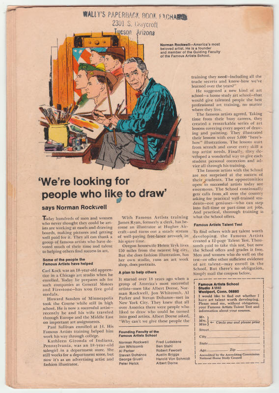 Incredible Hulk #113 back cover