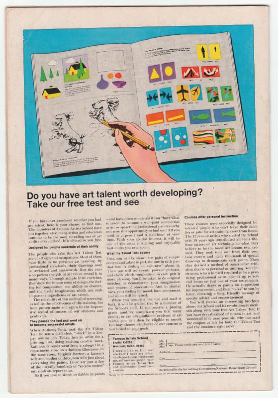 Incredible Hulk #124 back cover