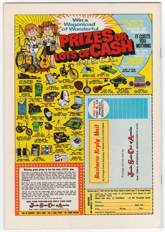 Incredible Hulk #167 back cover