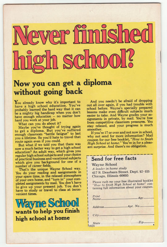 Incredible Hulk #186 back cover