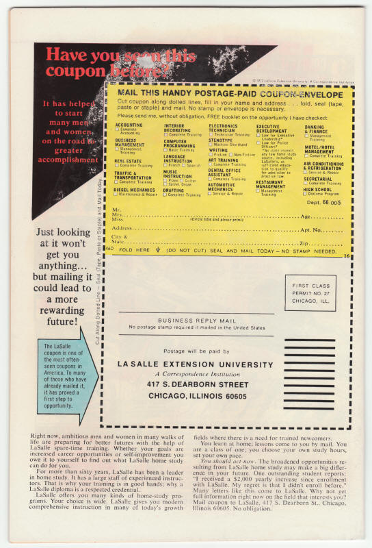 Incredible Hulk #189 back cover