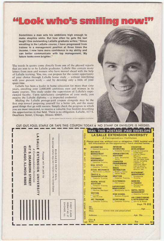 Incredible Hulk #197 F- back cover