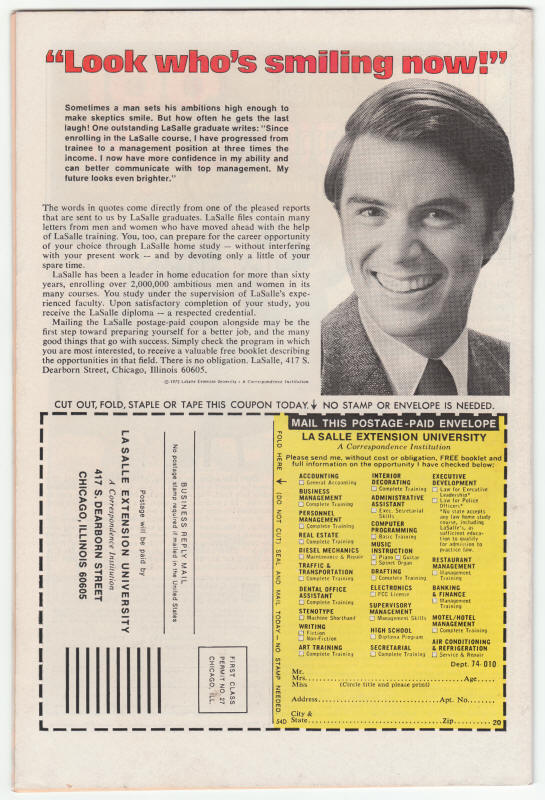 Incredible Hulk #197 VF- back cover