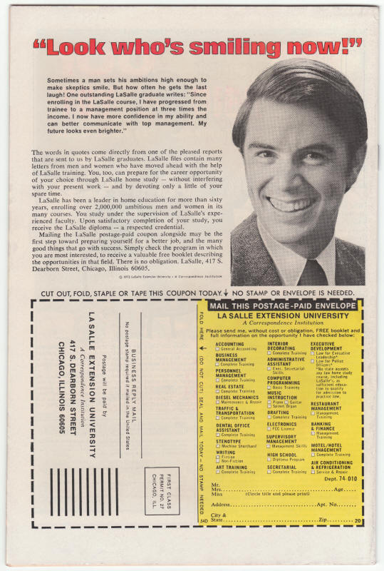 Incredible Hulk #197 back cover