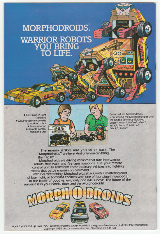 Incredible Hulk #314 back cover