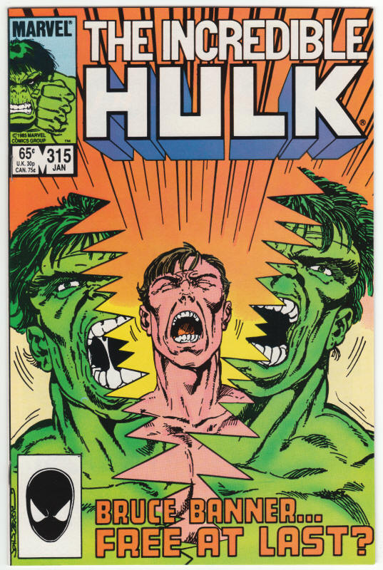 Incredible Hulk #315 front cover