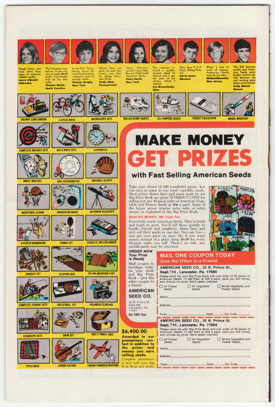 The Invaders #15 back cover