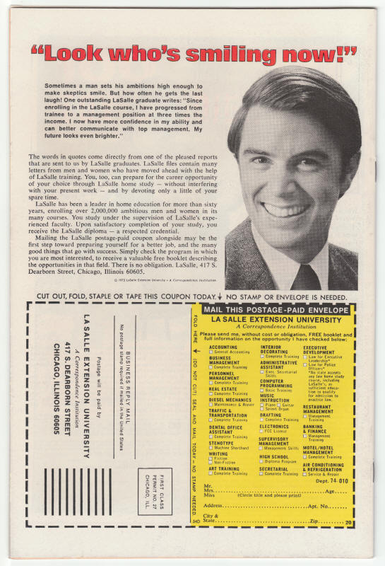 The Invaders #5 back cover