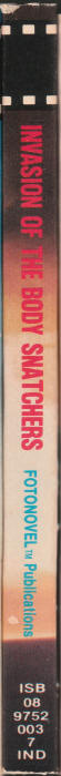 Invasion Of The Body Snatchers Fotonovel spine