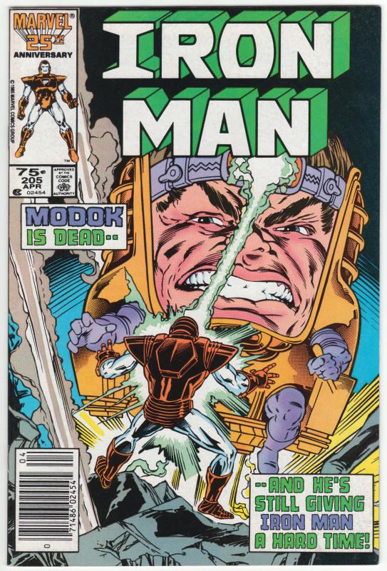 Iron Man #205 front cover