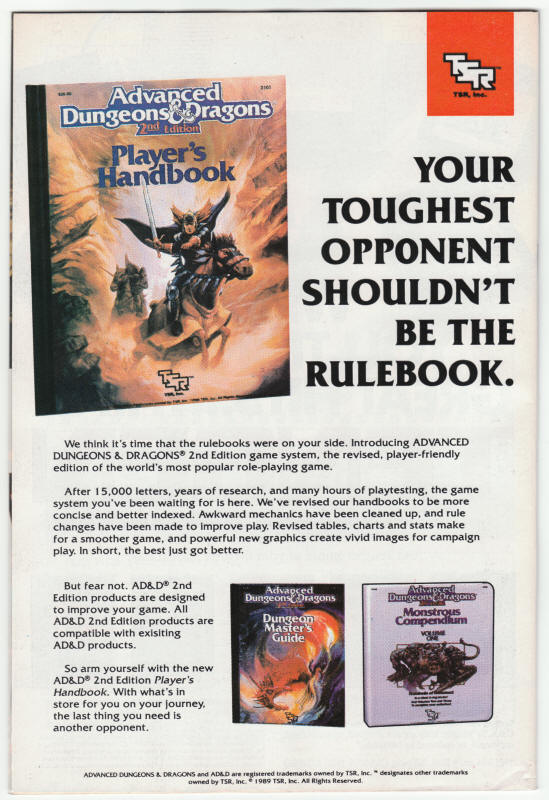 Iron Man #245 back cover