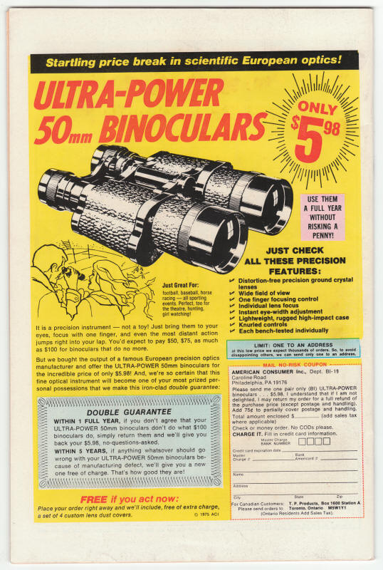 Iron Man #78 back cover