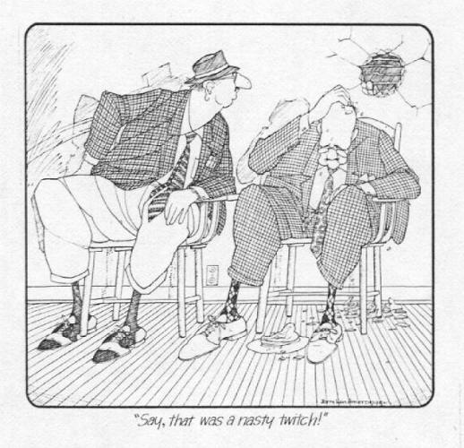 Jerry Van Amerongen Say That Was A Nasty Twitch Print