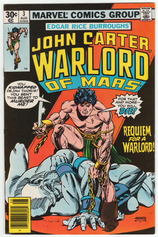 John Carter Warlord Of Mars #3 front cover