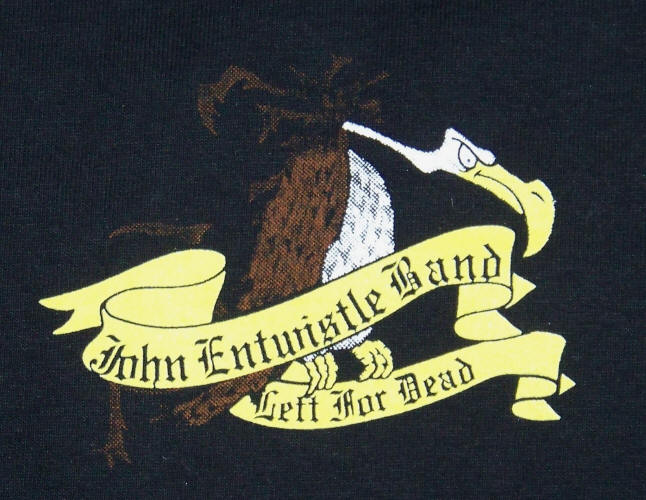 The John Entwistle Band Left For Dead T-Shirt pocket logo
