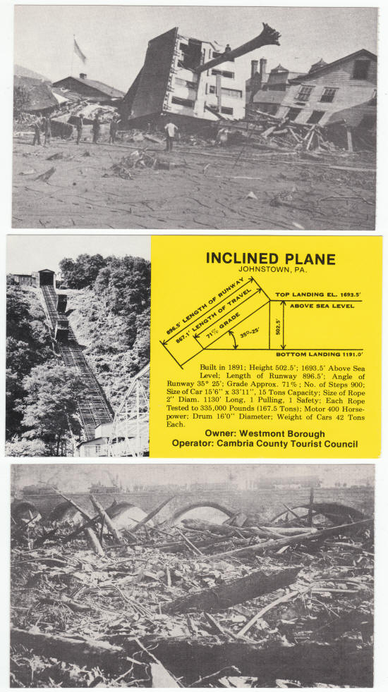 Johnstown Flood Museum Post Cards Pennsylvania