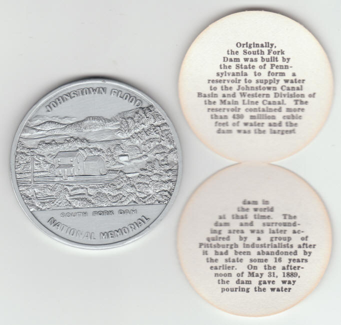 Johnstown Flood National Memorial Souvenir Round