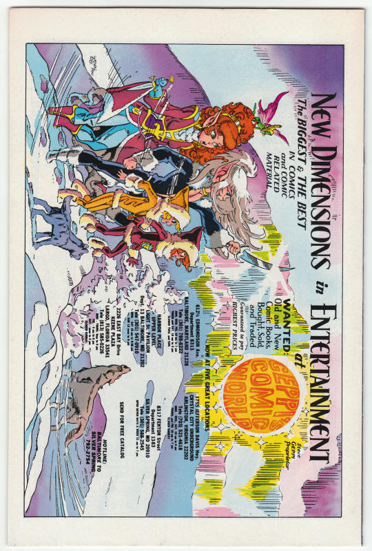 Jon Sable Freelance #2 back cover