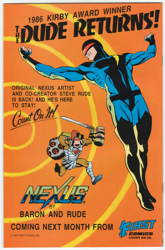 Jon Sable Freelance #47 back cover