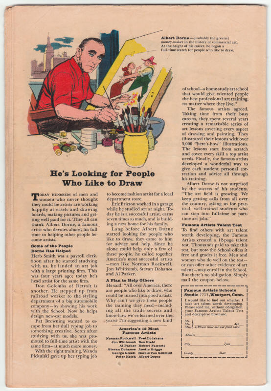 Journey Into Mystery #122 Thor back cover