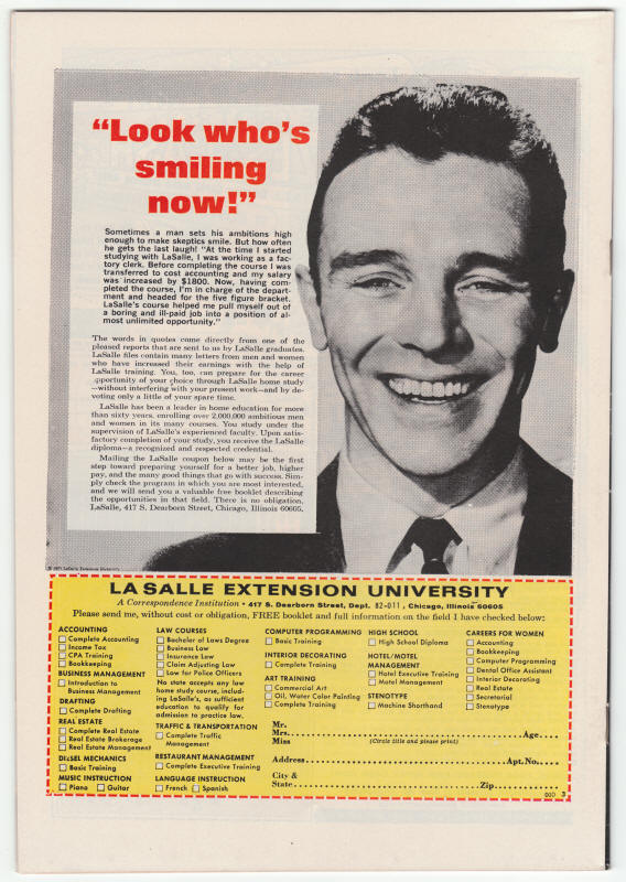 Journey Into Mystery #2 1972 Second Series back cover