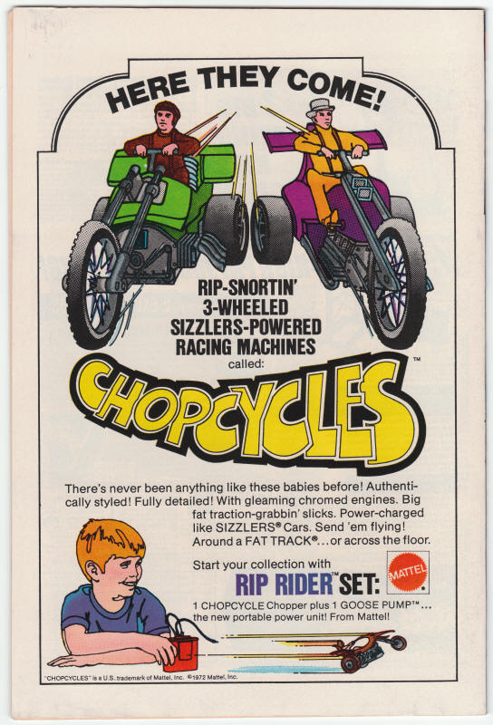 Journey Into Mystery #3 1972 Second Series back cover