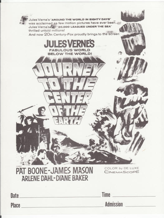 Journey To The Center Of The Earth Handbill