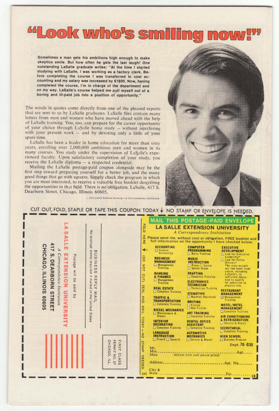 Jungle Action #18 back cover