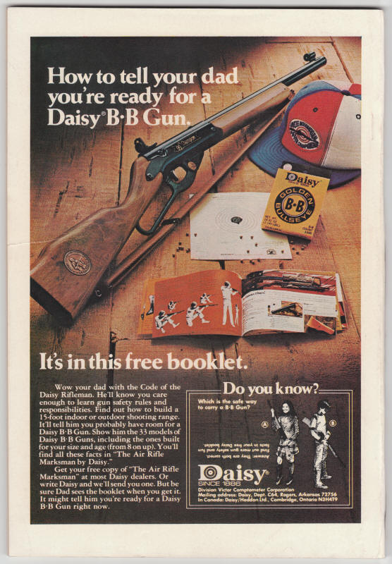 Justice League Of America #113 back cover