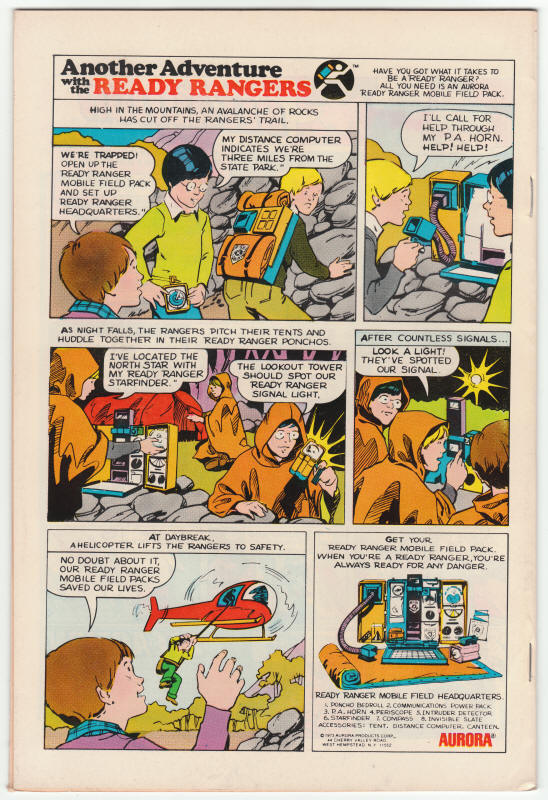 Kamandi #13 back cover