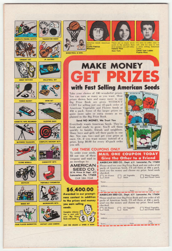 Kamandi #40 back cover