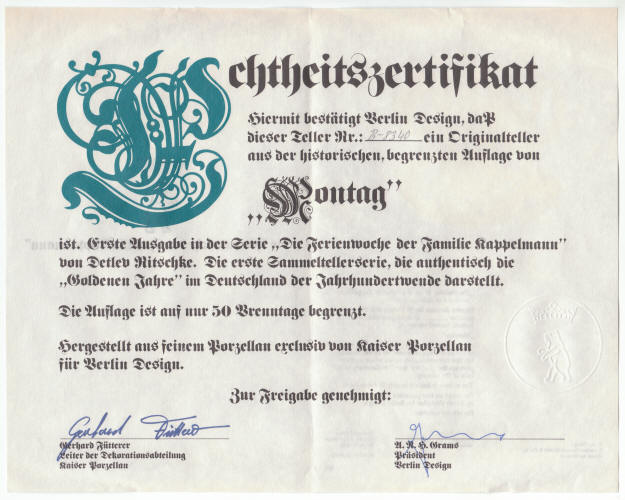 Holiday Week Of The Family Kappelmann Monday COA