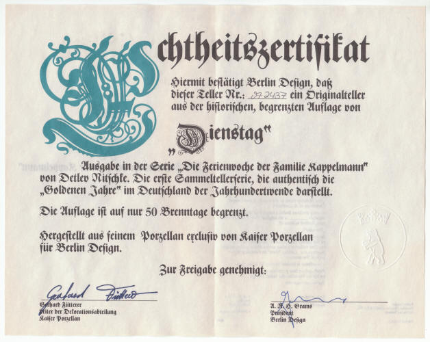 Holiday Week Of The Family Kappelmann Tuesday COA