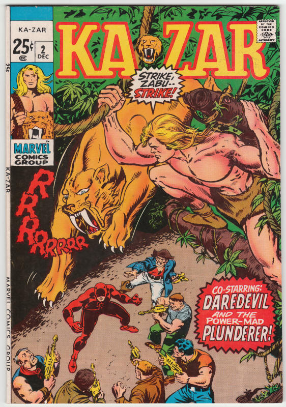 Ka-Zar #2 1970 front cover