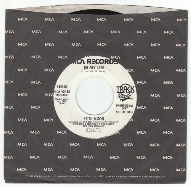 Keith Moon Crazy In My Life single