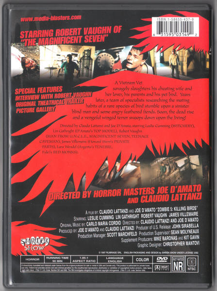 Killing Birds Zombie 5 DVD