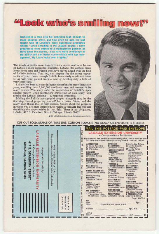 Kull The Destroyer #18 back cover